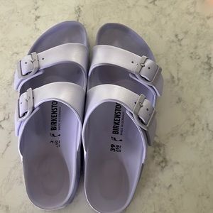 Birkenstock Women's Arizona Essentials EVA sandals.